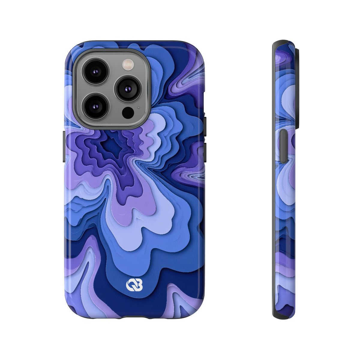Periwinkle Strata Bloom · Tough Phone Case for iPhone · Purple