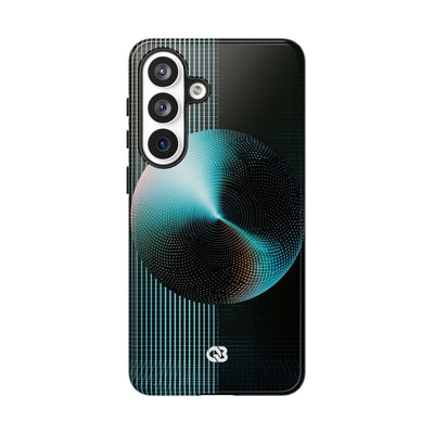 Blue Tough Phone Case for Samsung - Cyan Vector Sphere