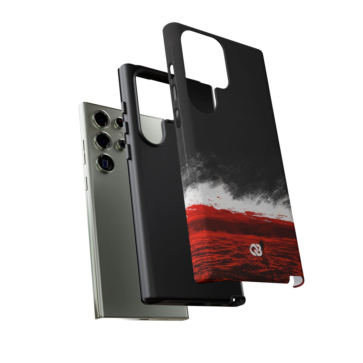 Crimson Horizon · Tough Phone Case for Samsung · Black