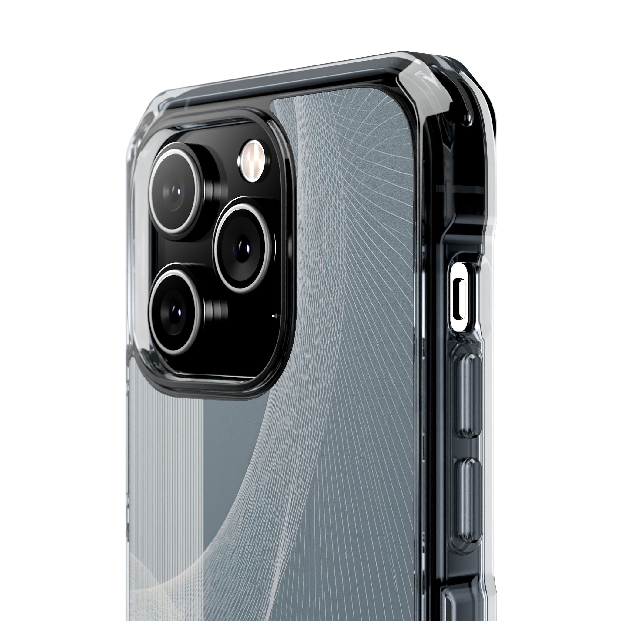 Grey Impact MagSafe Phone Case for iPhone - Slate Mesh Horizon