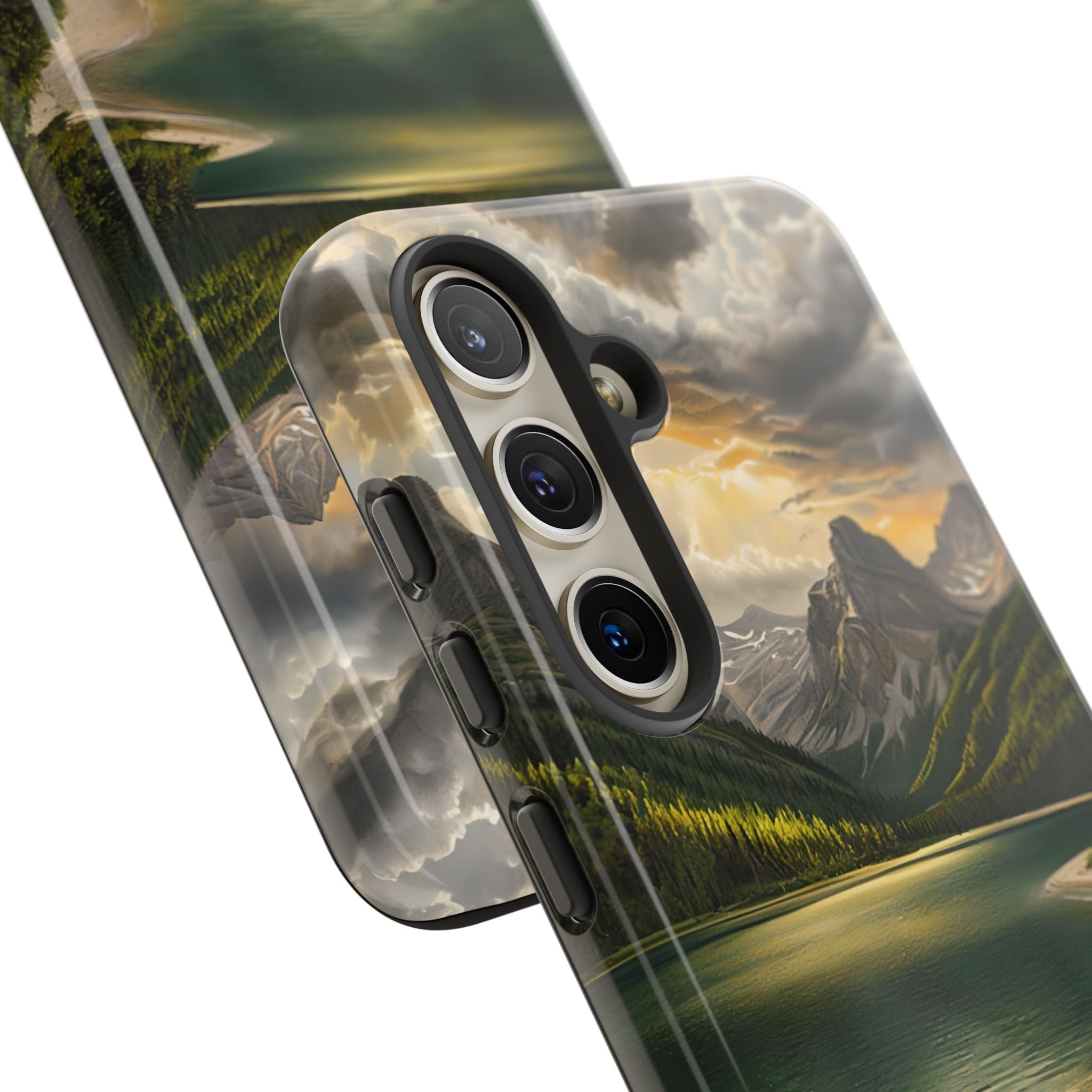 Gilded Mountain Lake · Tough etui na telefon dla Samsung