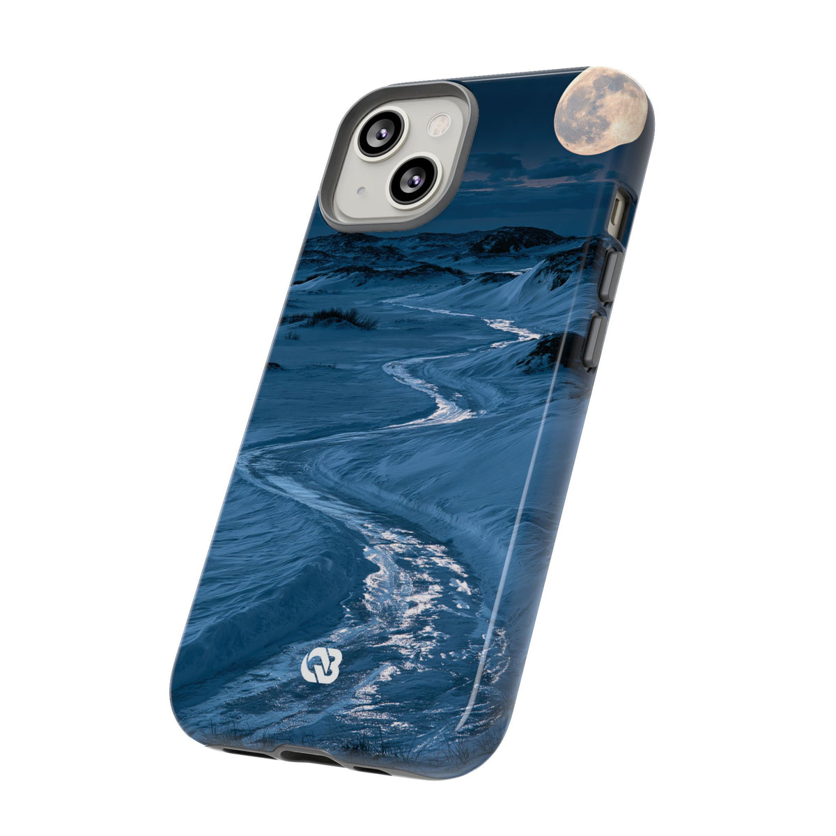 Arctic Moon Drift · Tough Phone Case for iPhone · Blue