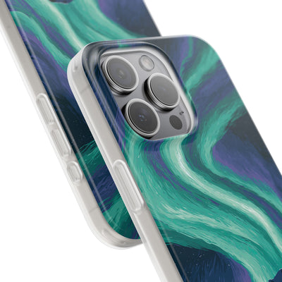 Arctic Aurora Bear · Lite Phone Case for iPhone ·  Teal
