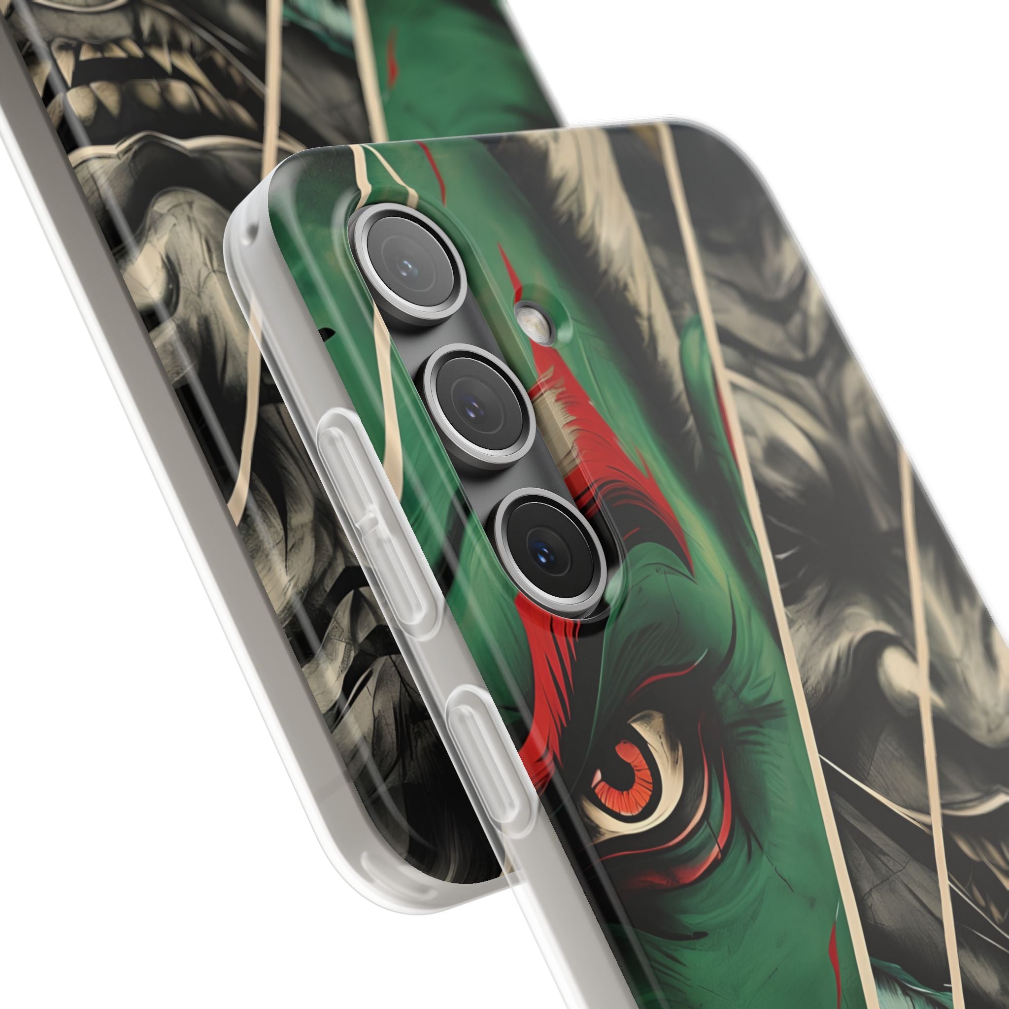 Emerald Oni Grin · Soft Handyhülle für Samsung