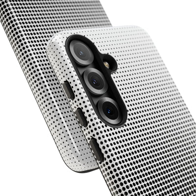 Black Tough Phone Case for Samsung - Obsidian Halftone Flux