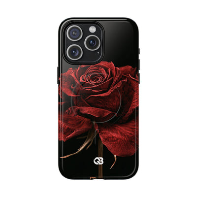 Crimson Noir Rose · Tough 2.0 Magnetic Phone Case for iPhone · Black