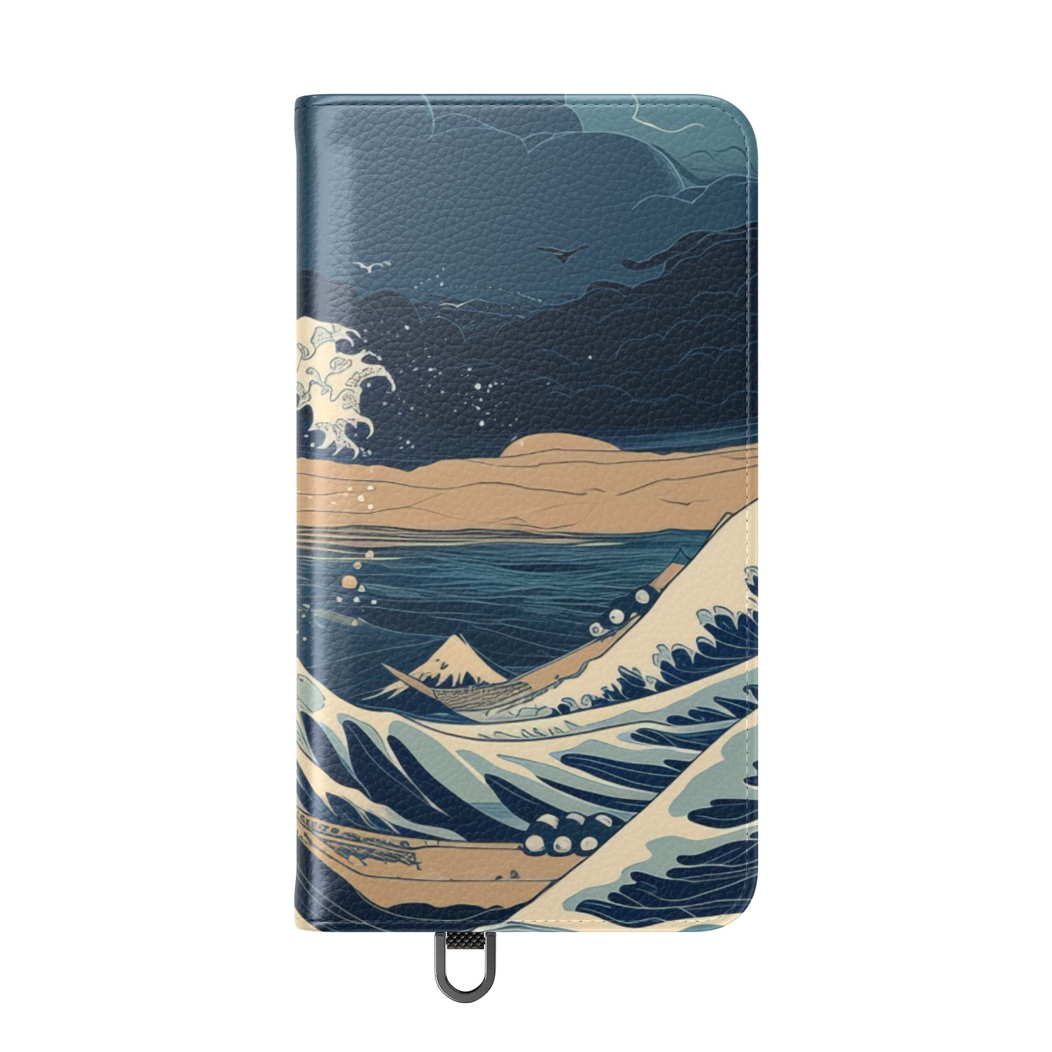Cresting Navy Wave - Samsung S24 Case - Wallet