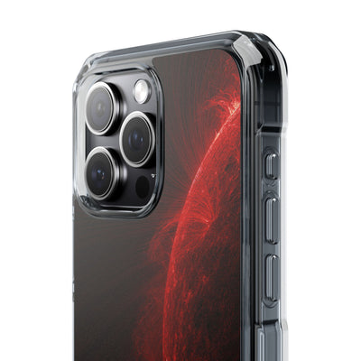 Red Impact MagSafe Phone Case for iPhone - Solar Crimson Flare
