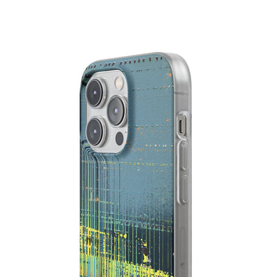 Acid Raster Circuit · Lite Phone Case for iPhone ·  Teal