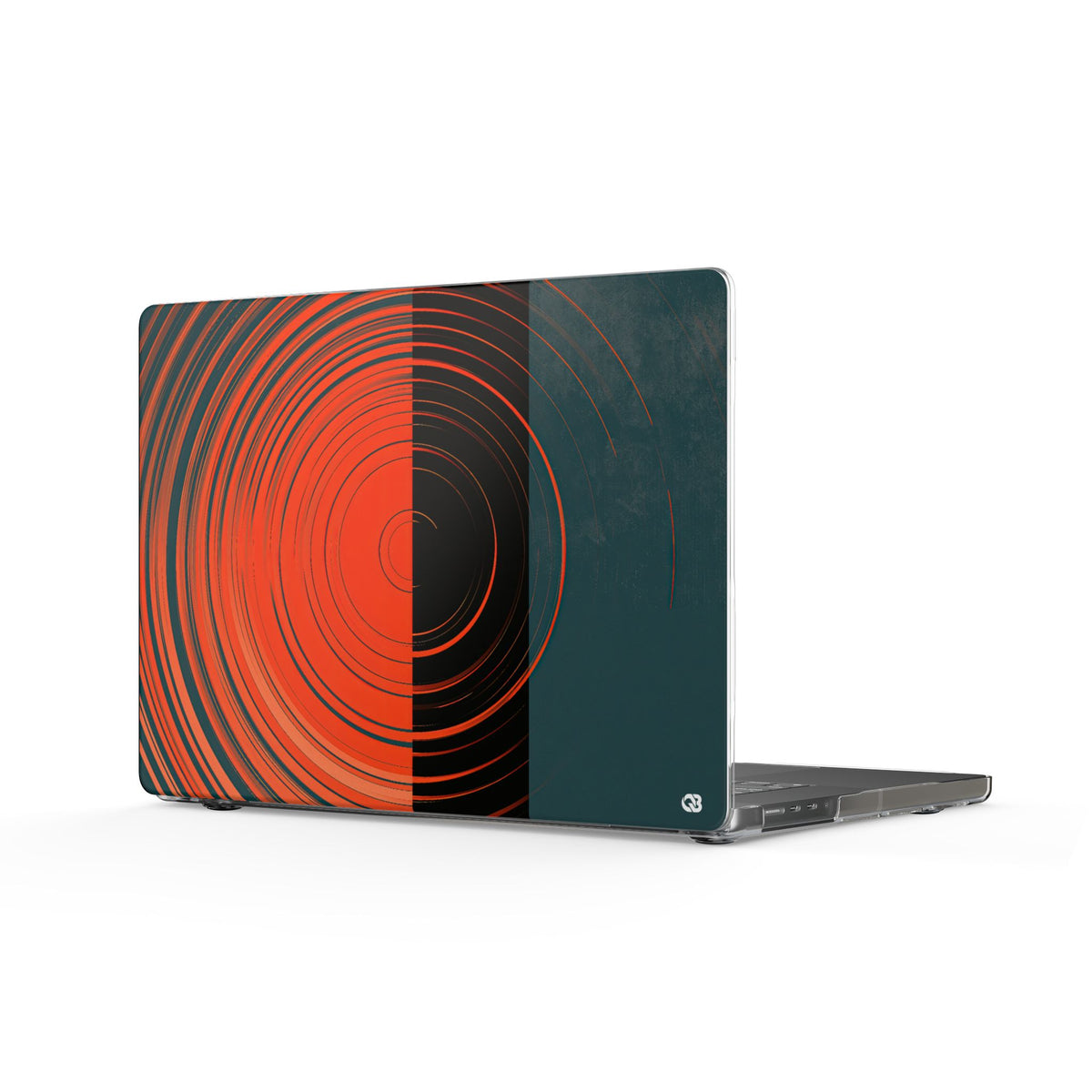Orbital Meridian · Clear Hard Case for MacBook · Orange