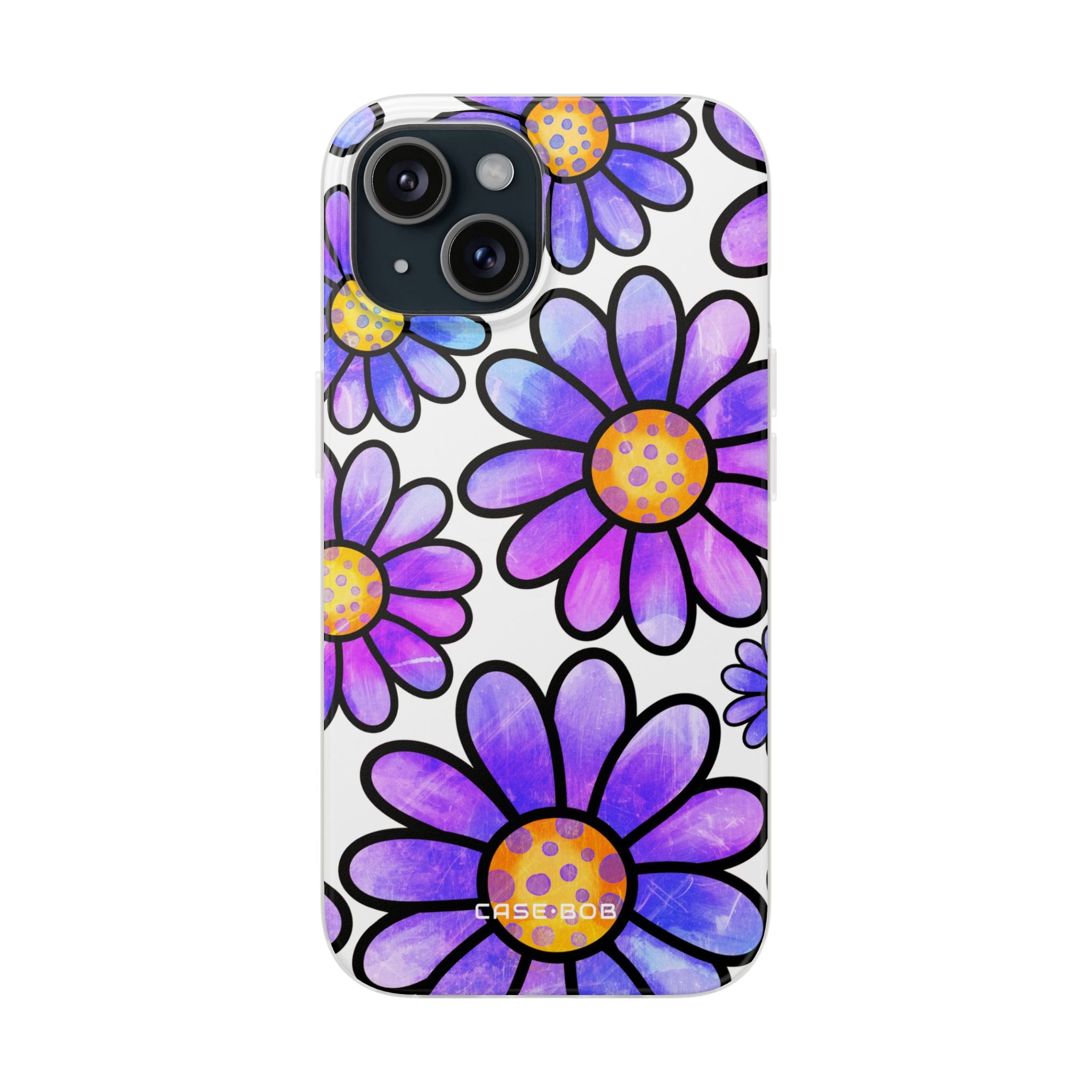 Polka Dot Blooms iPhone 15 Case - Soft