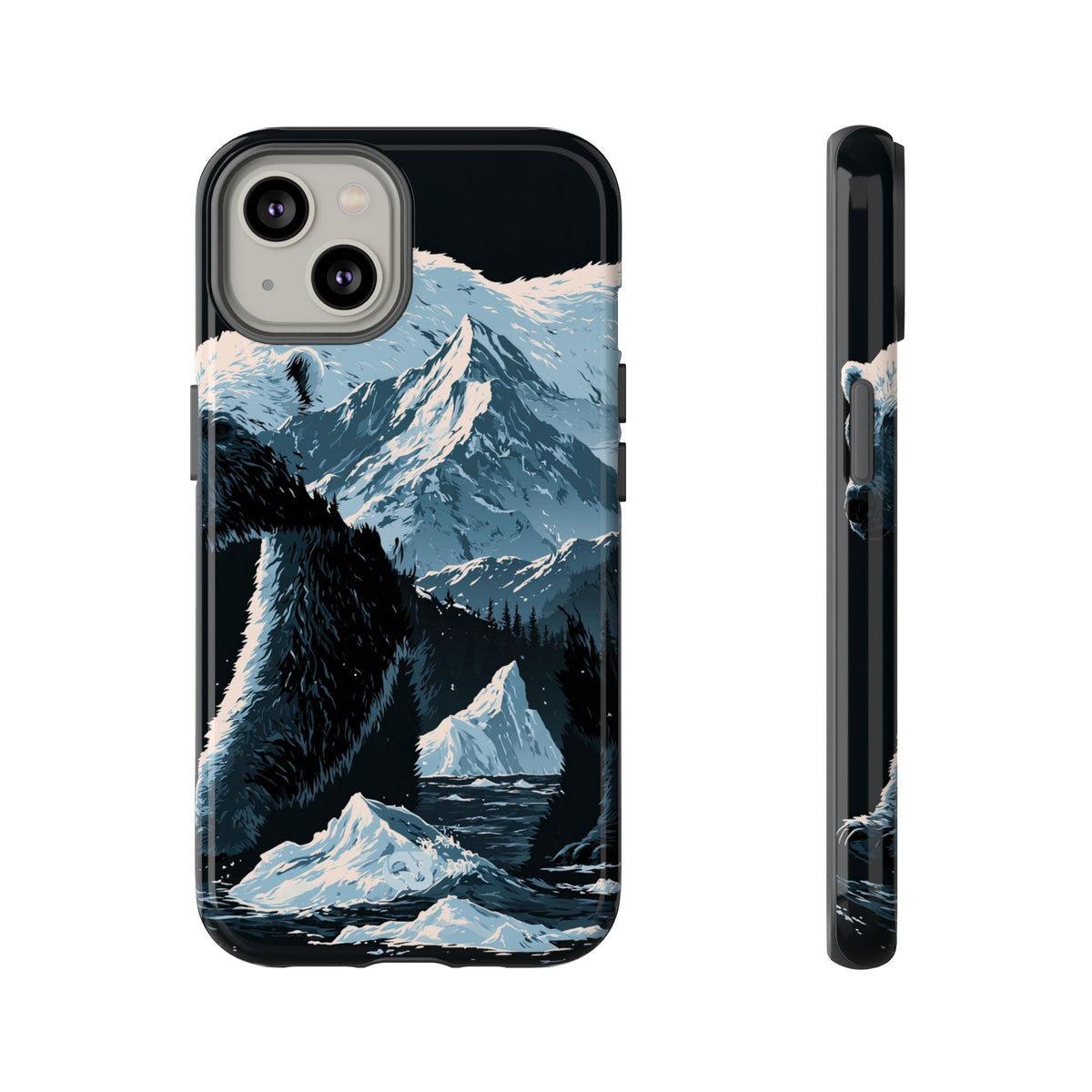Nordic Arctic Bear · Tough Phone Case for iPhone · Black