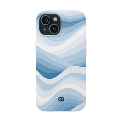 Blue Lite Phone Case for iPhone - Glacial Indigo Flow