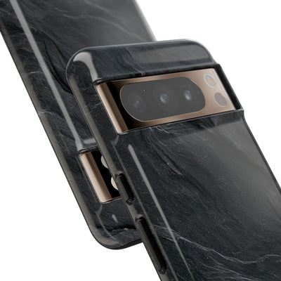 Black Tough Phone Case for Google Pixel - Midnight Slate Ridge