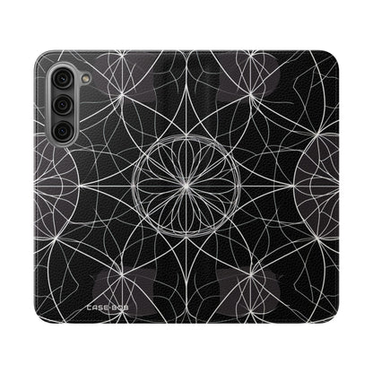White Mandala Radiance - Samsung S23+ Case - Wallet