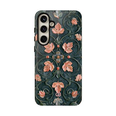 Florentine Rose Arabesque · Tough Phone Case for Samsung · Green