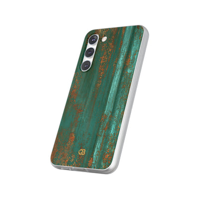 Teal Lite Phone Case for Samsung - Verdigris Copper Siding