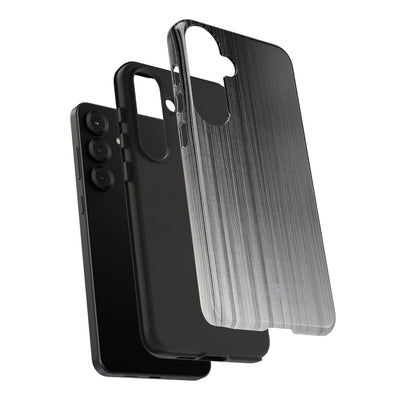 Grey Tough Phone Case for Samsung - Static Vertical Dither