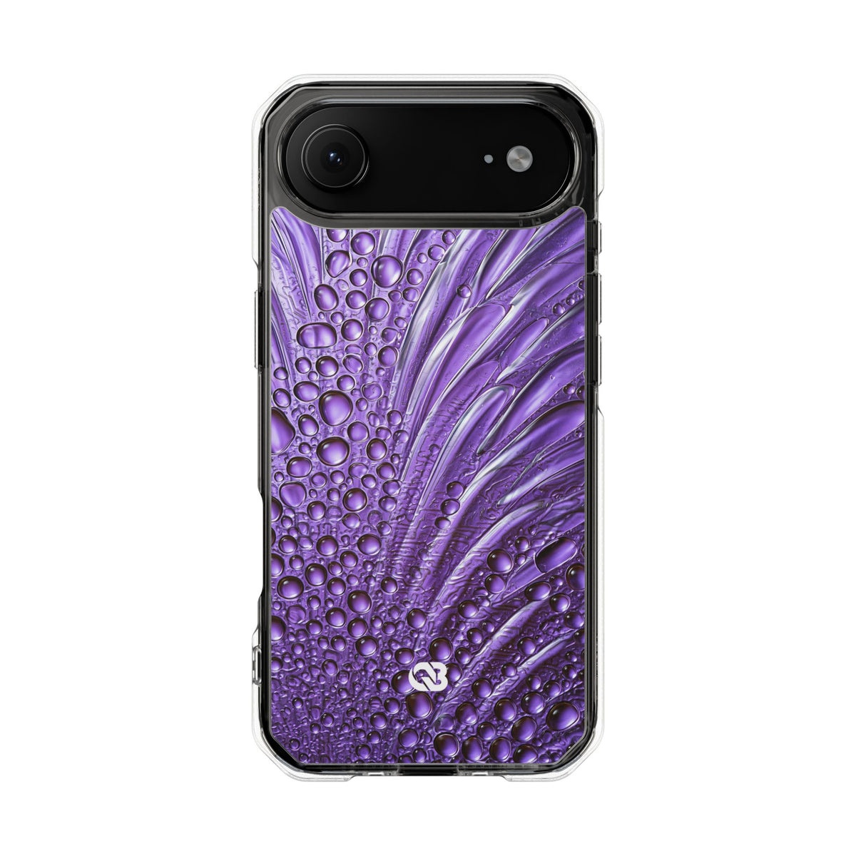 Violet Liquid Gel · Clear Impact Magnetic Phone Case for iPhone · Purple