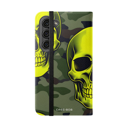 Neon Skull Camo - Samsung S23 Case - Wallet