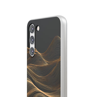Black Lite Phone Case for Samsung - Copper Topo Ridge
