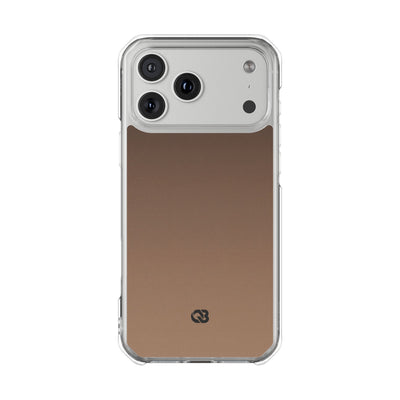 Umber Fade · Clear Impact Magnetic Phone Case for iPhone ·  Brown