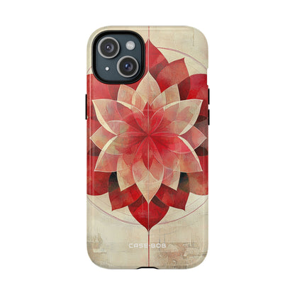 Crimson Bloom iPhone 15 Plus Case - Tough+