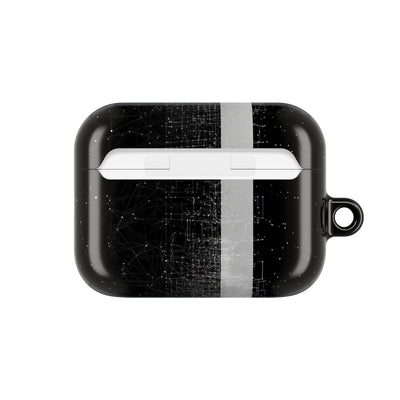 Monolithic Wireframe · Hard Case for AirPods & AirPods Pro · Black