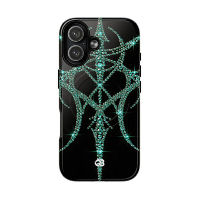 Teal Cyber Sigil · Tough 2.0 Magnetic Phone Case for iPhone · Teal