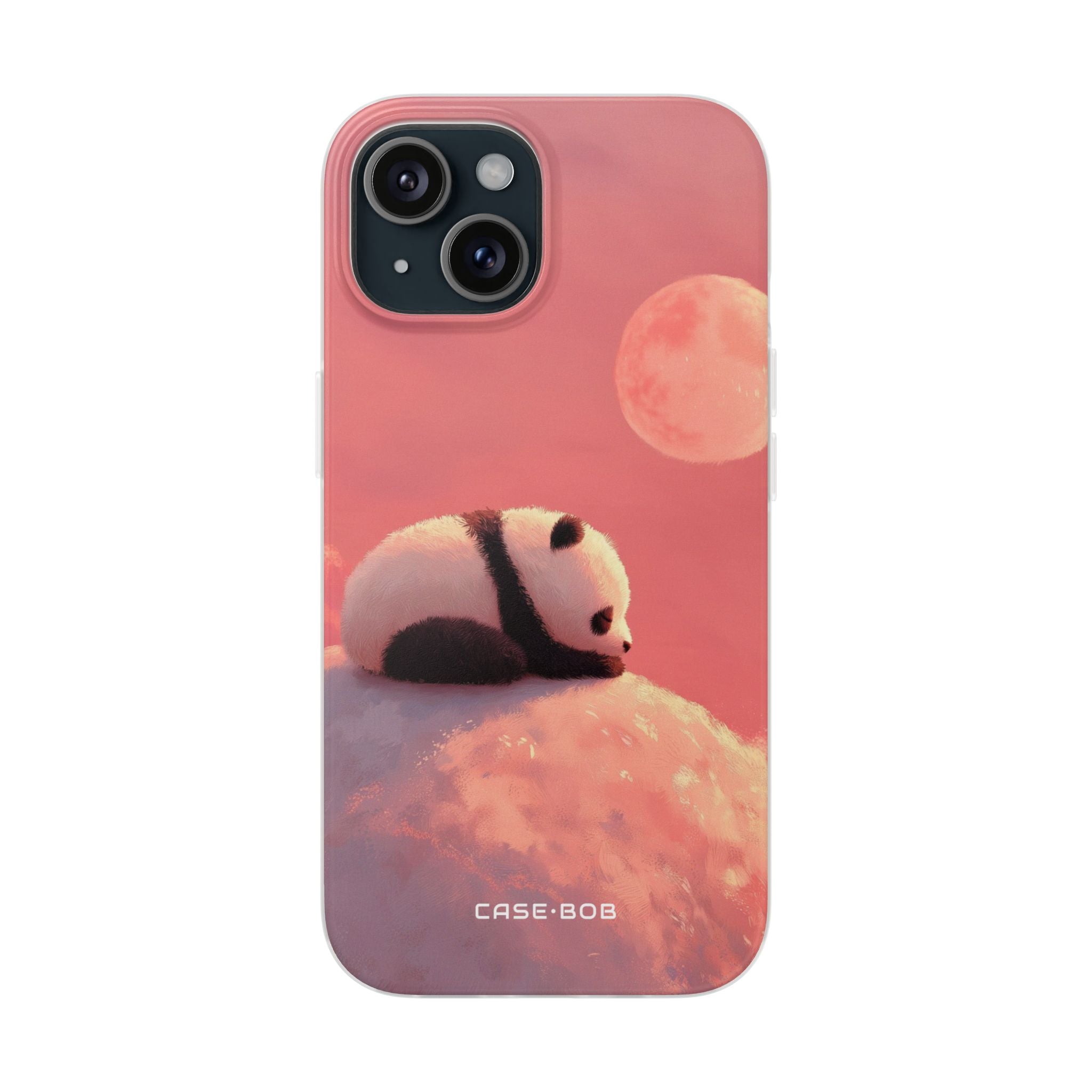 Panda Moonbeam iPhone 15 Skal - Mjuk
