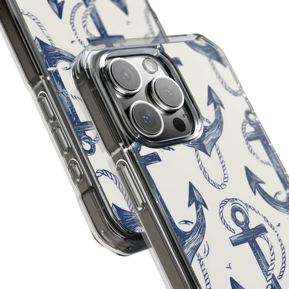 Navy Anchor Loop iPhone 16 Pro Max Case - Impact