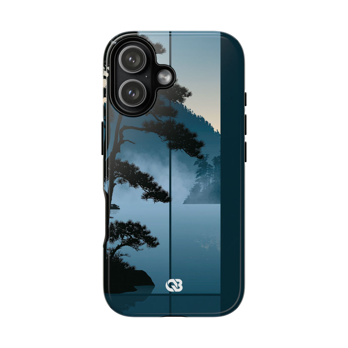 Misty Pine Horizon · Tough Phone Case for iPhone · Teal