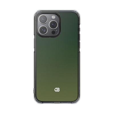 Evergreen Gradient · Clear Impact Magnetic Phone Case for iPhone ·  Green