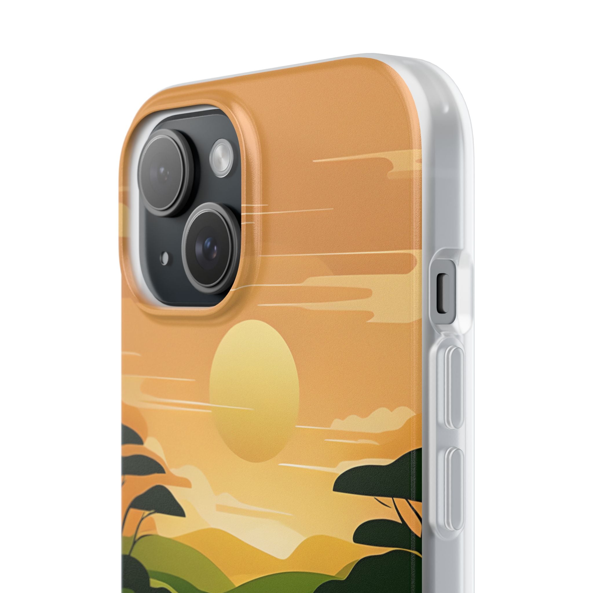 Verdant Horizon Sun · Soft Phone Case for iPhone