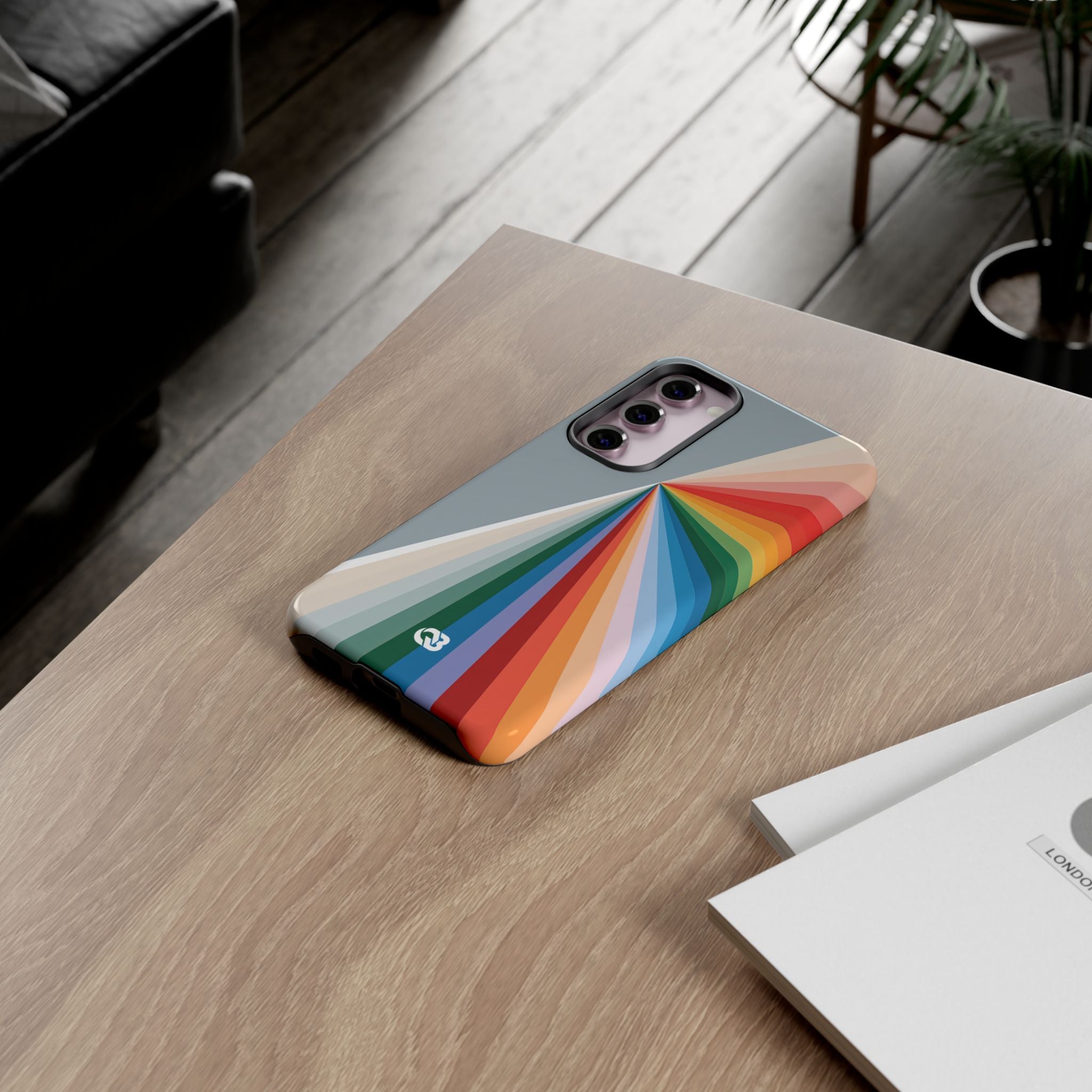 Grey Tough Phone Case for Samsung - Slate Prism Burst