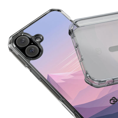 Alpine Twilight · Clear Impact Magnetic Phone Case for iPhone ·  Pink