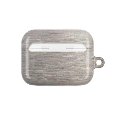 Brushed Silver Alloy · Hard Case for AirPods & AirPods Pro · Silver