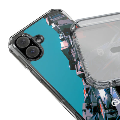 System Error Spire · Clear Impact Magnetic Phone Case for iPhone · Teal