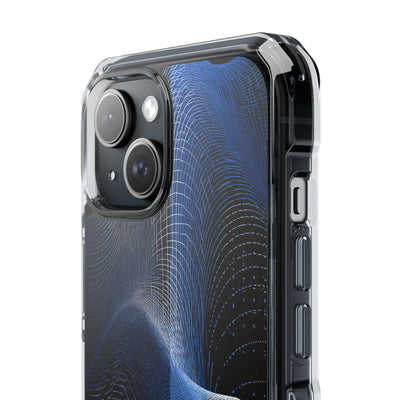 Blue Impact MagSafe Phone Case for iPhone - Electric Blue Flux