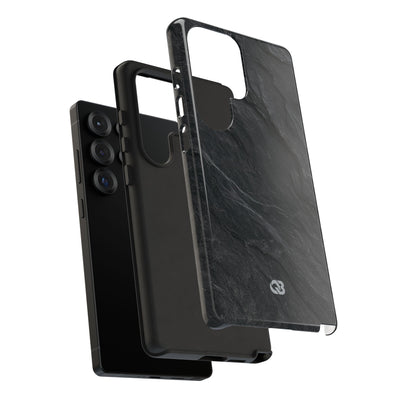 Black Tough Phone Case for Samsung - Midnight Slate Ridge
