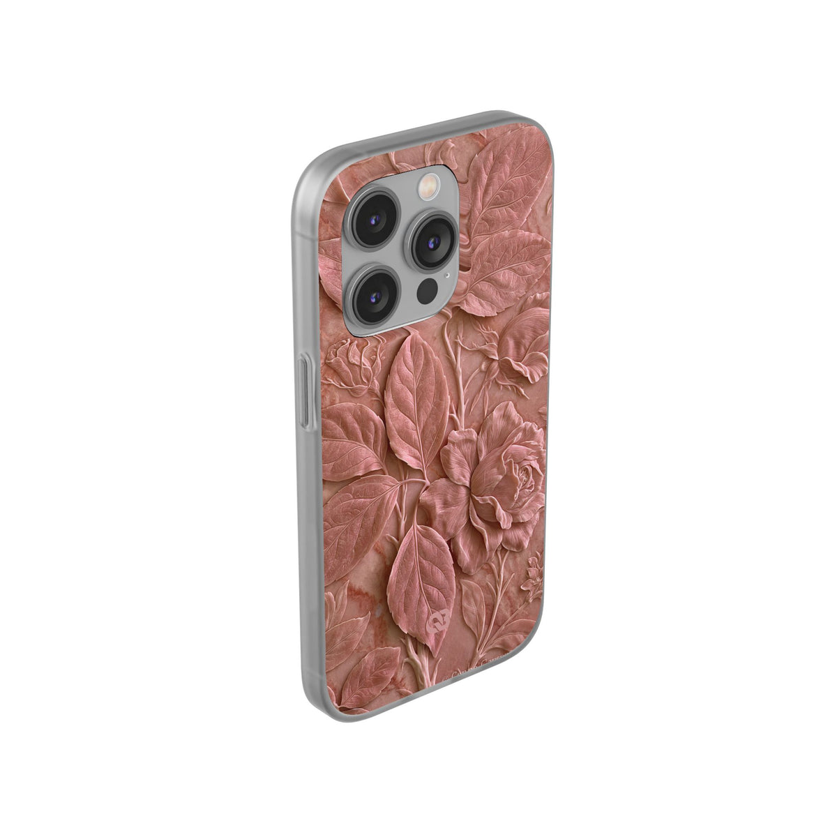 Blush Rose Relief · Lite Phone Case for iPhone ·  Pink