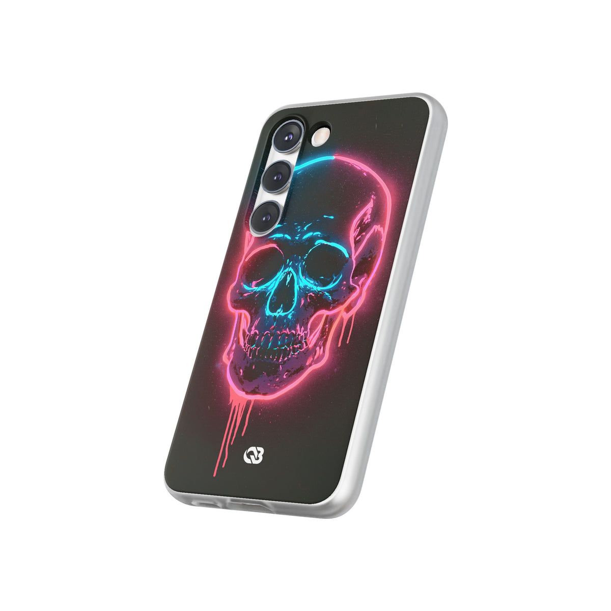 Neon Drip Skull · Lite Phone Case for Samsung · Black