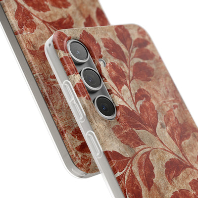 Terracotta Botanical Fresco · Lite Phone Case for Samsung · Red