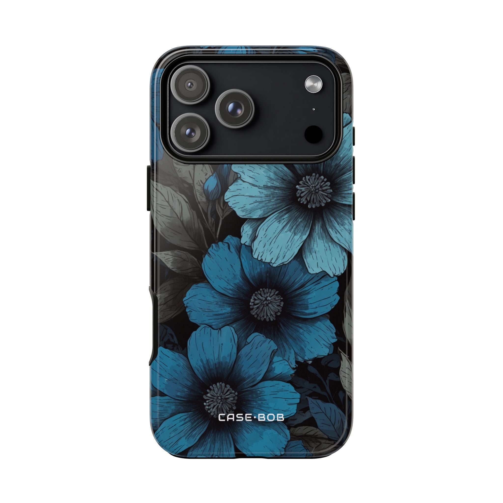 Blue Petal Radiance iPhone 17 Pro Max Case - Tough - CASE•BOB