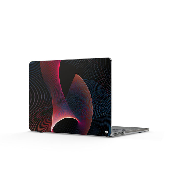 Chromatic Helix · Clear Hard Case for MacBook · Black