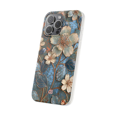 Gilded Blossom Reverie · Lite Phone Case for iPhone ·  Teal