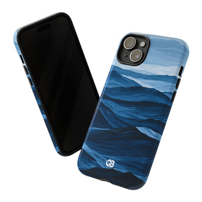Cerulean Ridges · Tough Phone Case for iPhone · Blue