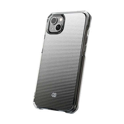 Black Impact MagSafe Phone Case for iPhone - Obsidian Halftone Flux