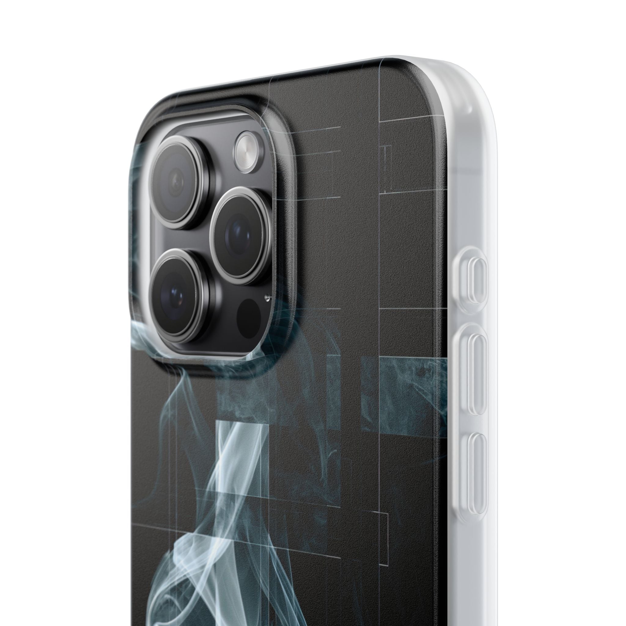 Black Lite Phone Case for iPhone - Arctic Vapor Grid
