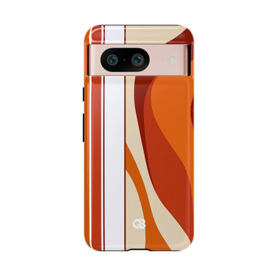 Terracotta Strata · Tough Phone Case for Pixel ·  Orange